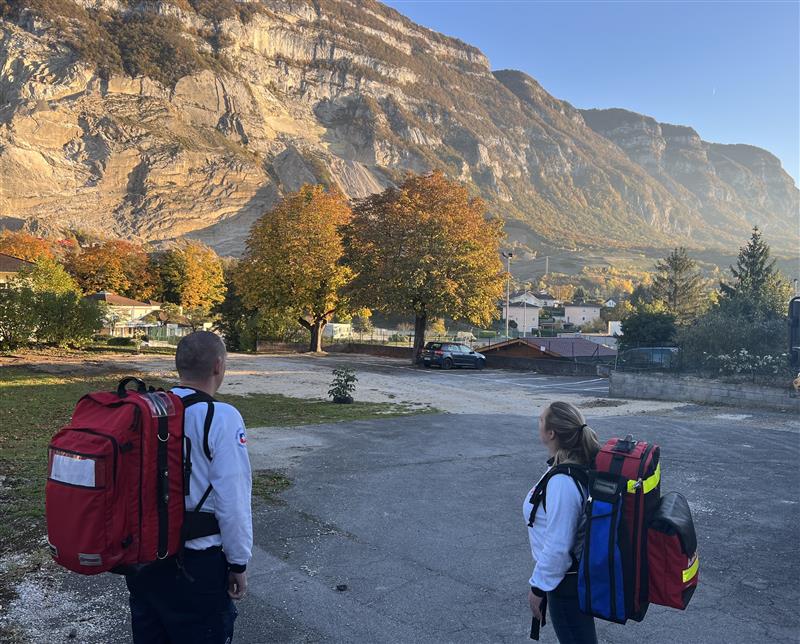 Secouristes Croix Blanche en intervention dans la Vallée de l'Arve